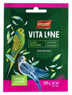 Vitapol Vitaline Gęste piórka - papuga falista 20 g