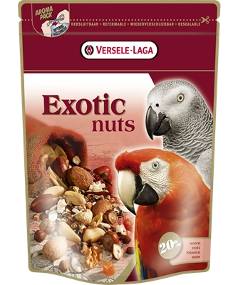 ersele-Laga Exotic Nuts – mieszanka ziaren i orzechów dla papug 750 g