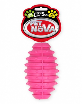 Pet Nova Piłka Rugby różowa 10 cm