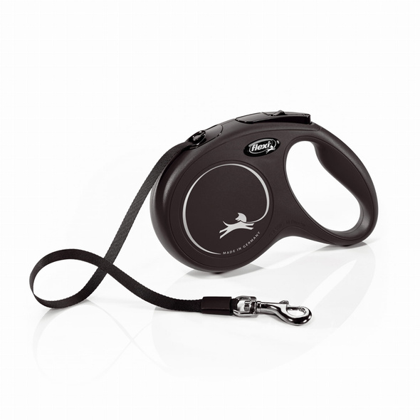 Flexi Classic M czarna (5m) taśma