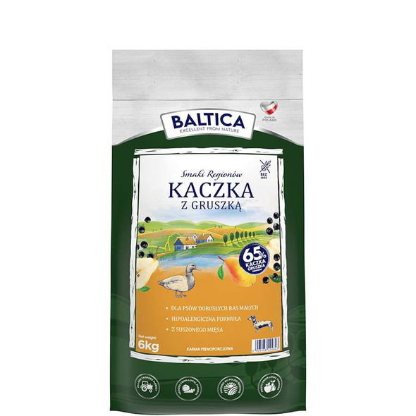 Baltica Kaczka z gruszką- małe rasy 6kg