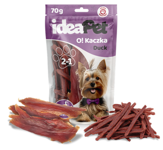 IDEAPET PIES 70g KACZKA MIX