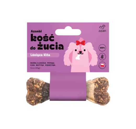Kość do żucia dla psa Lśniąca Kita 12cm Azanki