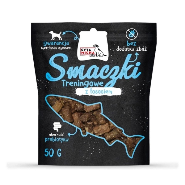 Syta Micha Smaczki treningowe z łososiem - 50g