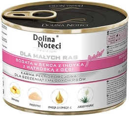 Dolina Noteci Junior Małe Rasy Serca indyka+Wątróbka Gęsi 185g