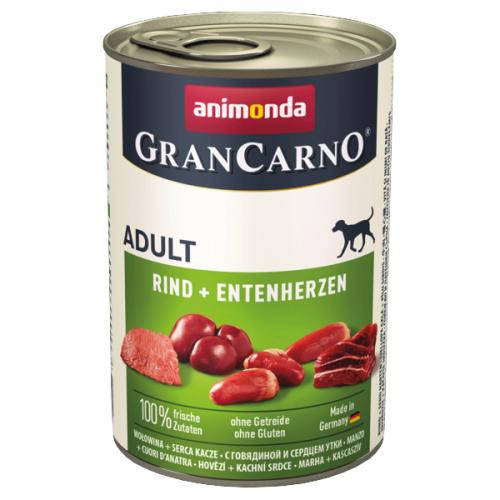 Animonda Grancarno Adult Wołowina + Kacze Serca 400 g