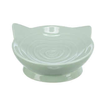 Trixie Viviana, miska podwyższona, dla kota, ceramiczna, szałwiowa, 0.15 l/ 14 cm