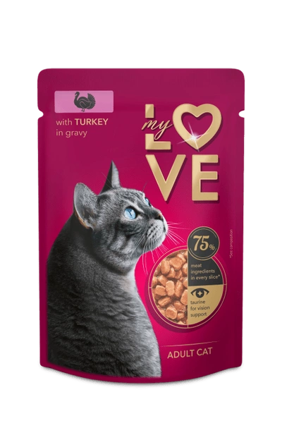 My Love – karma mokra dla kota z indykiem w sosie (85 g)