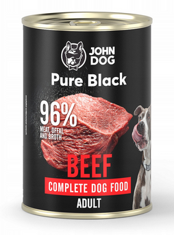 John Dog Pure Black Wołowina 400g