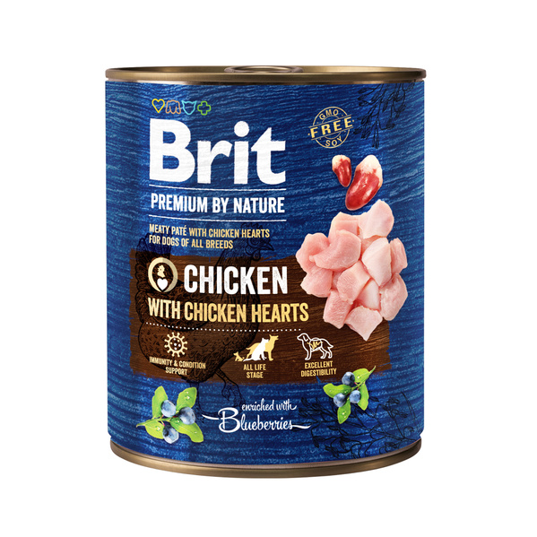 Brit Premium by Nature – kurczak z sercami, 800 g