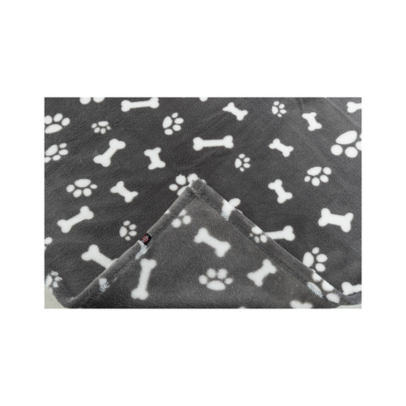 Trixie Kenny, kocyk, szary, plusz, 75 × 50 cm