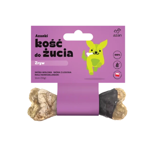 Kość do żucia dla psa Zryw 12cm Azanki