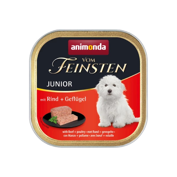 Animonda Vom Feinsten Dog Junior Wołowina + Drób 150g