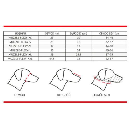 Pet Nova Kaganiec Muzzle Flexy L