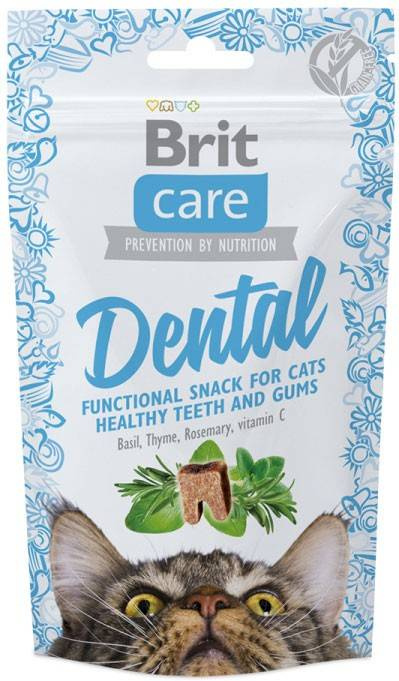 Brit Care Snack Cat Dental 50 g