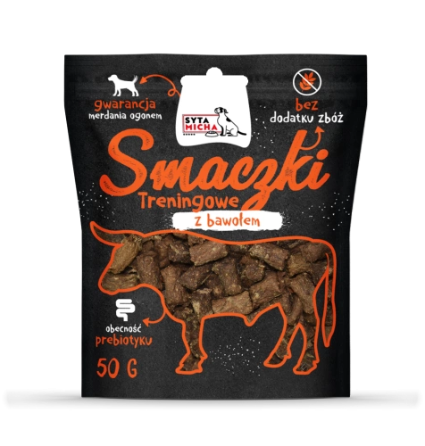 Syta Micha Smaczki treningowe z Bawołem 50g