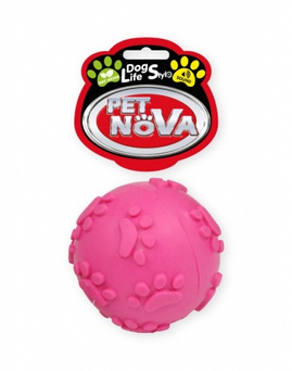 Pet Nova Piłka różowa z dźwiękiem 6 cm