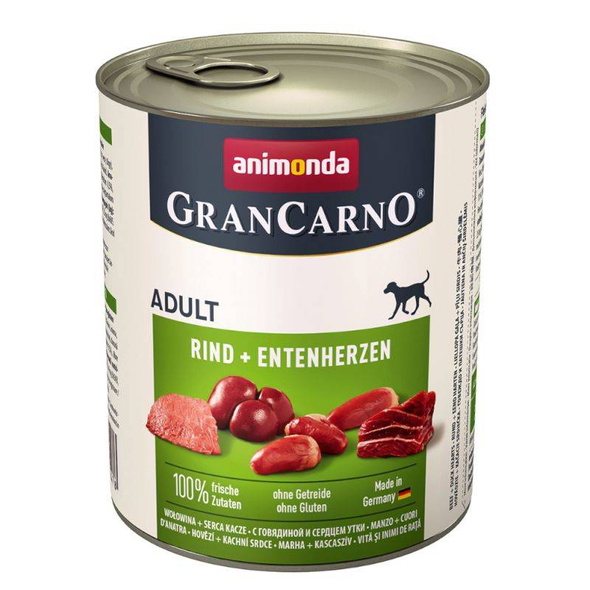 Animonda Grancarno Wołowina + Kacze Serca 800g