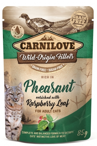 Carnilove Cat Pheasant & Raspberry leaves saszetka 85g  