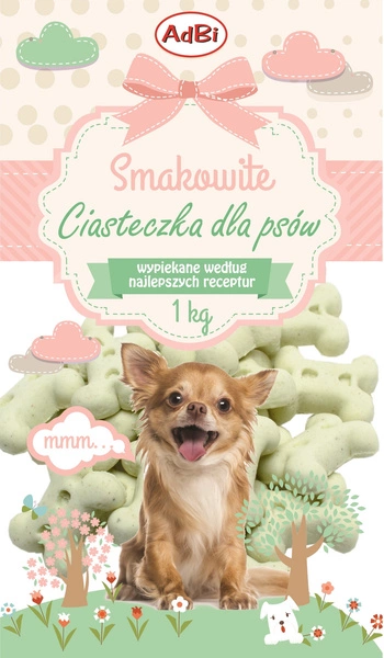 ADBI-CIASTKA 1kg PUPPY MIĘTA KOSTKI     