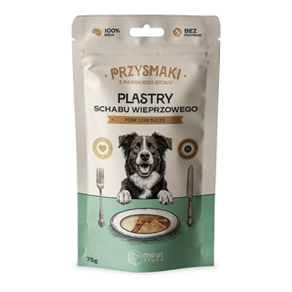 Meat Stuff przysmak „Z Pańskiego Stołu” – Plastry schabu wieprzowego 75 g