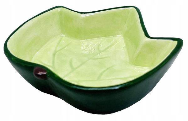 Yarro Miska ceramiczna Zielony liść 9x8,5x2,5cm 20ML