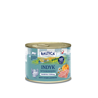 Baltica – monoproteinowa karma mokra dla kota z indykiem 185 g