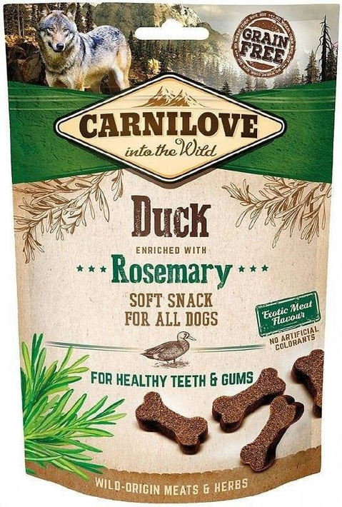 Carnilove Dog Soft Snack Duck & Rosemary 200g