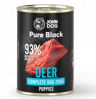 John Dog Pure Black PuppyJeleń 400g