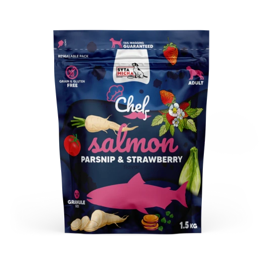 Syta Micha CHEF Łosoś, pasternak i truskawka 1.5kg 