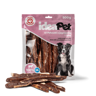 IDEAPET 500g PALUSZKI Z JAGNIĘCINĄ I