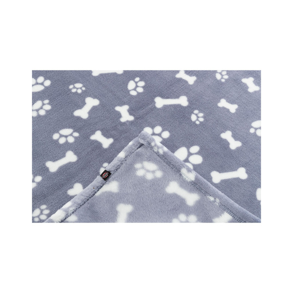 Trixie Kenny, kocyk, niebieski, plusz, 100 × 75 cm