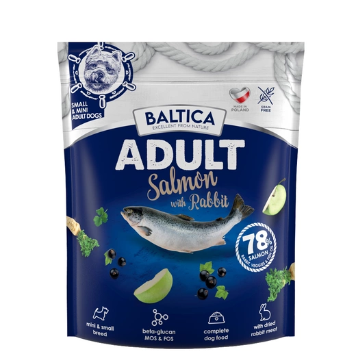 Baltica Adult Salmon with Rabbit - małe rasy 1kg