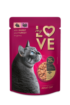 My Love – karma mokra dla kota indyk z królikiem w sosie (85 g)