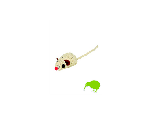 Trixie 45808 Mysz-Grzechotka sznurek beżowy 5cm