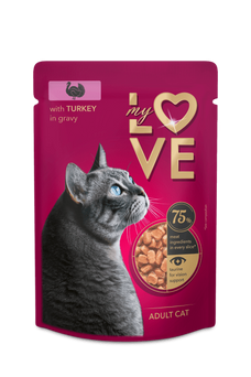 My Love – karma mokra dla kota z indykiem w sosie (85 g)
