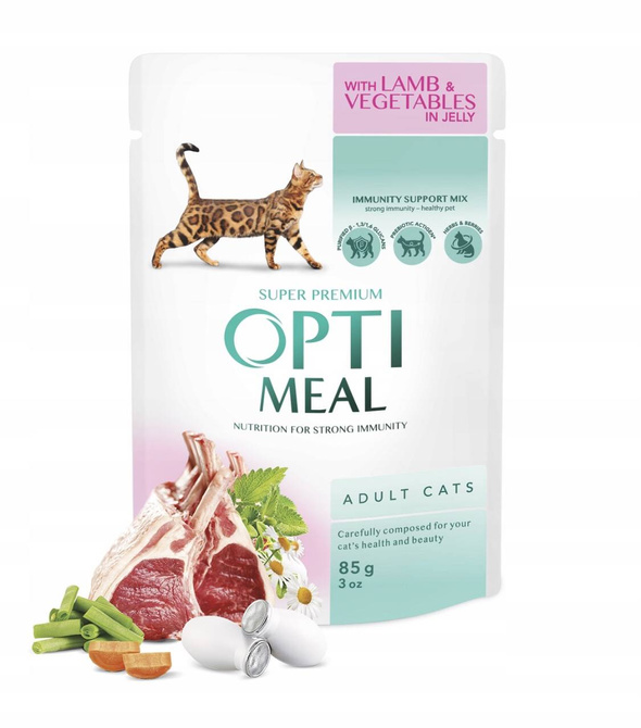 Optimeal Kot 85g Jagnięcina z warzywami