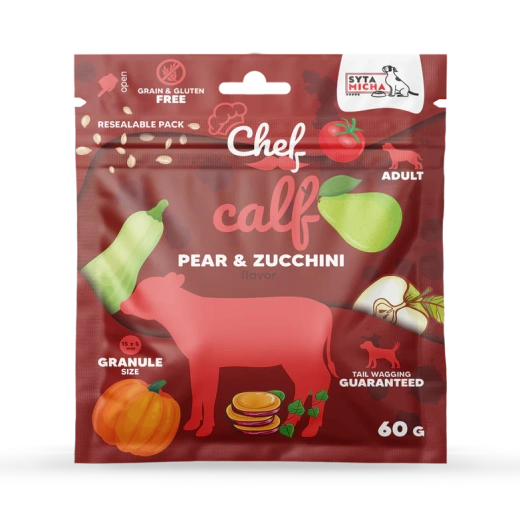 Próbka Syta Micha CHEF Cielęcina, gruszka i cukinia 60g 