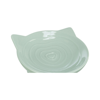 Trixie Viviana, miska podwyższona, dla kota, ceramiczna, szałwiowa, 0.15 l/ 14 cm