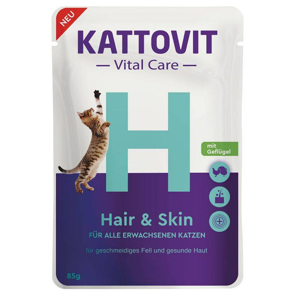 Kattovit Vital Care Hair&Skin z drobiem 85g