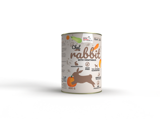Syta Micha Mokra karma dla psa Królik z warzywami 400g
