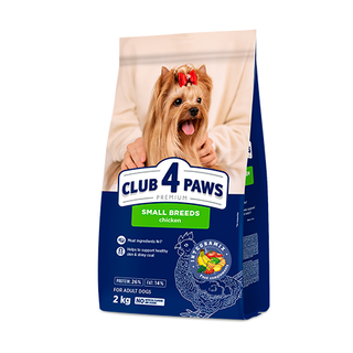 CLUB 4 PAWS PREMIUM Kurczak – sucha karma dla dorosłych psów małych ras - 2 kg