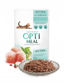Optimeal Kitten 85g Kitten Kurczak