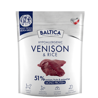 Baltica karma z dziczyzną i ryżem dla średnich ras - 1kg