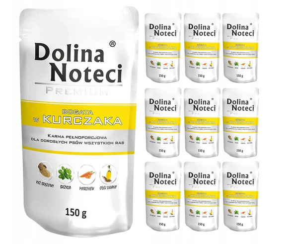 ZESTAW Dolina Noteci 10x150g Kurczak