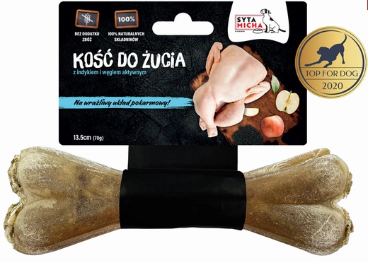 Kość do żucia dla psa na delikatny układ pokarmowy 13,5 cm 